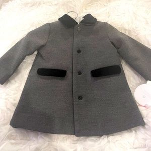 Edge Hill Collection Grey Pea Coat